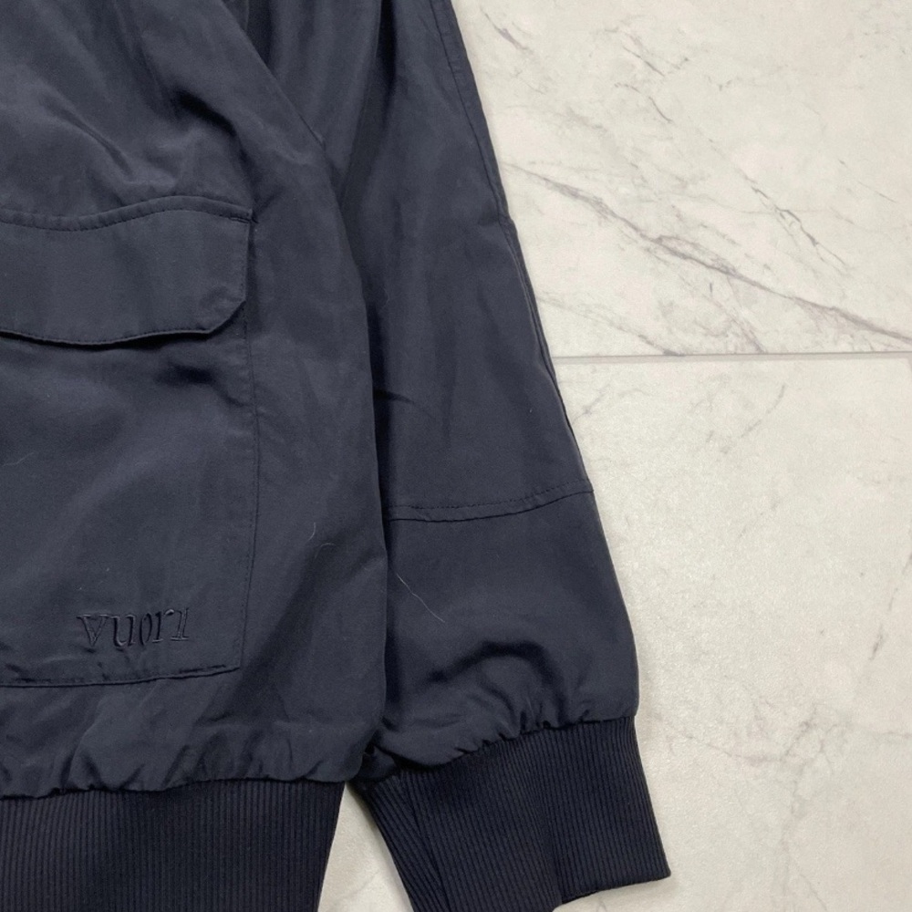 Vuori Halo Basin Bomber Jacket Black Full Zip Womens XL $198 - Picture 7 of 7